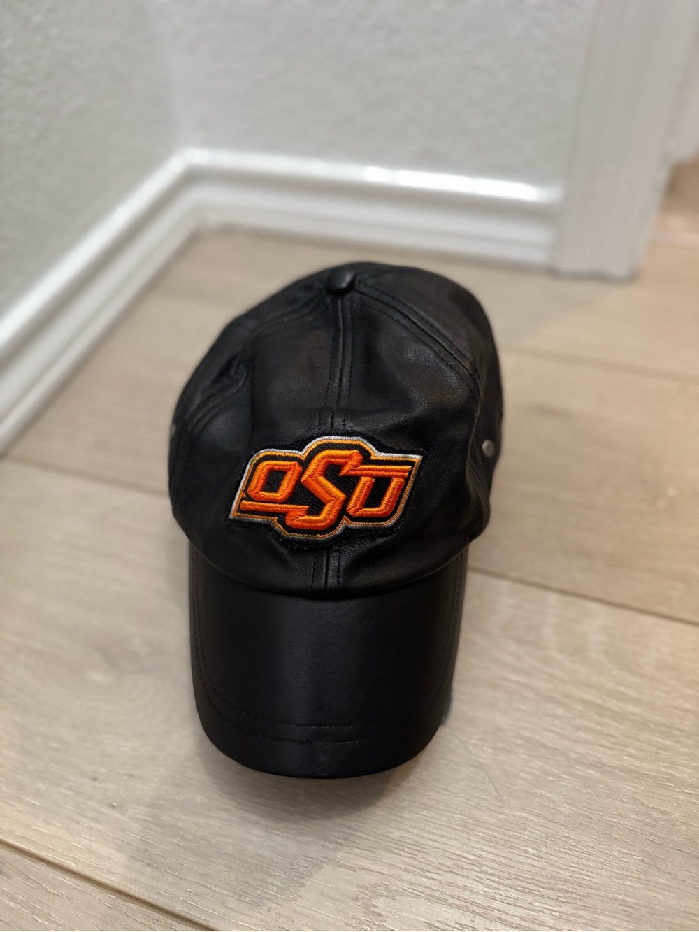 Vintage OSU Wilsons Leather Black Leather Hat Sportswear Fall Football